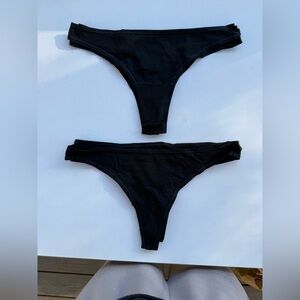 Quince Black Women's Thong Panties 6 Pack